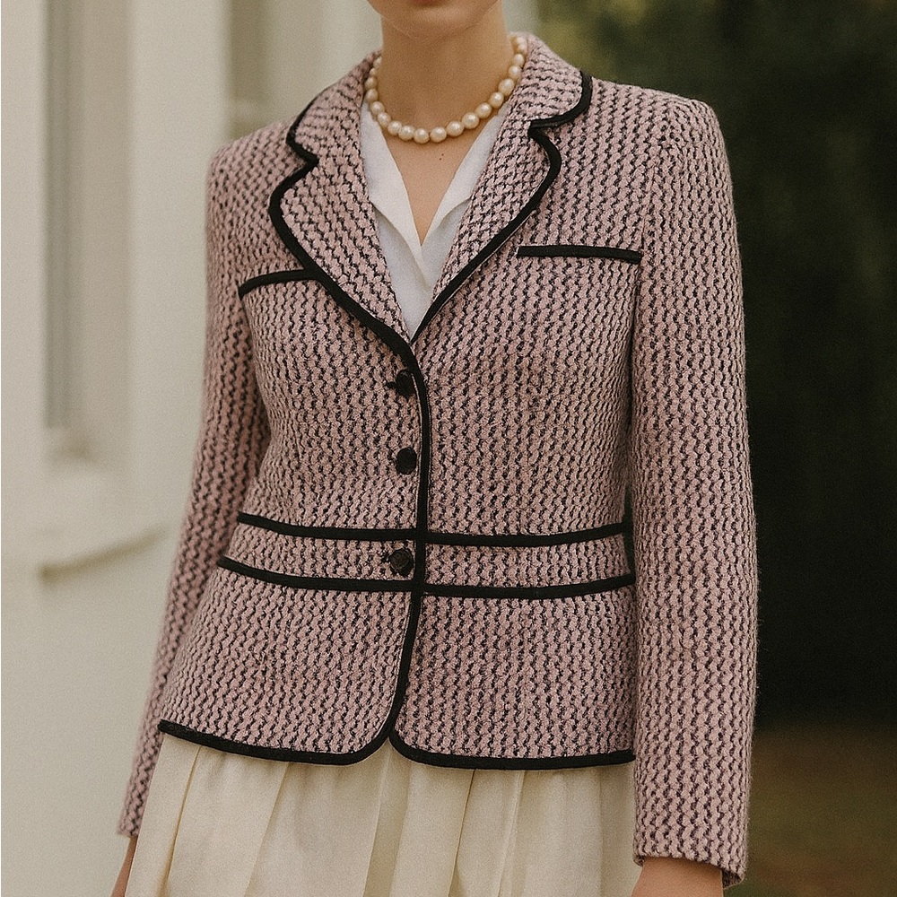 ESCADA Tweed Wool Blend Blazer